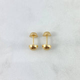 Topos Media Bola 6mm 0.6gr / Lisa Oro Amarillo *