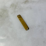 Herraje Placa Rectangular  1gr / 3cm / Lisa Oro Amarillo