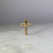 Dije Cristo Cruz 0.95gr / 2.9cm Troquelado Oro Amarillo