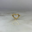 Herraje Silueta Corazon 1.15gr / 2.3cm Troquelado Oro Amarillo