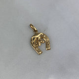 Dije Herradura Caballo 0.8gr / 2.3cm Oro Amarillo