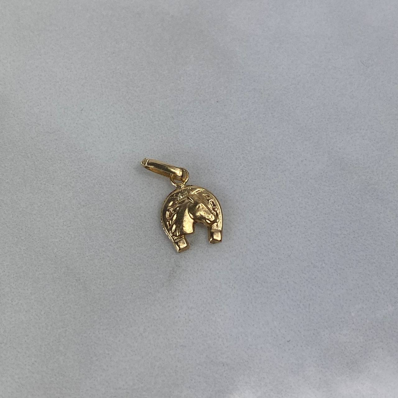 Dije Herradura Caballo 0.4gr / 1.6cm Oro Amarillo