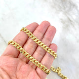 Cadena Cubana Diamantada 23.95gr / 60cm / 6.4mm Oro Amarillo +3 *