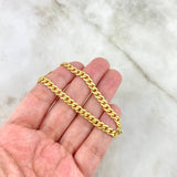 Pulso Cubana Diamantada 6.15gr / 19cm / 4.8mm Oro Amarillo +3 *