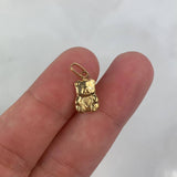 Dije Oso 0.55gr / 1.7cm Corazon Troquelado Oro Amarillo