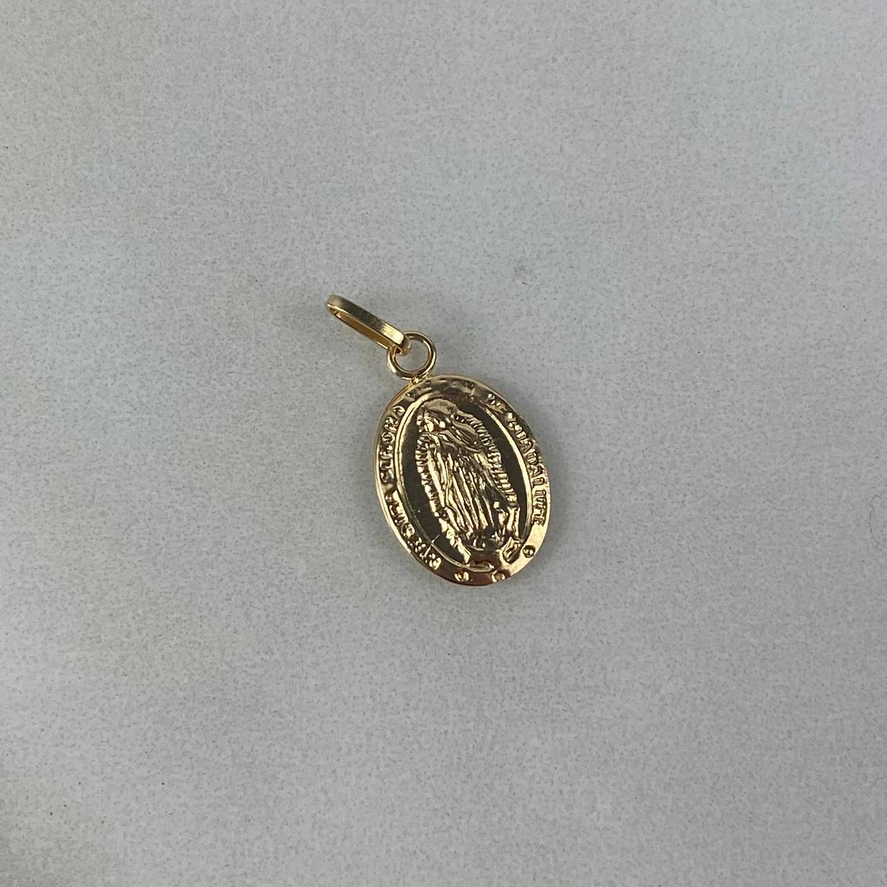 Dije Virgen Guadalupe 0.8gr / 2.1cm Troquelado Oro Amarillo