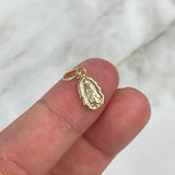 Dije Silueta Virgen Guadalupe 0.65gr / 1.7cm Troquelado Oro Amarillo