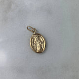 Dije Virgen Milagrosa 0.4gr / 1.7cm / Troquelado Oro Amarillo