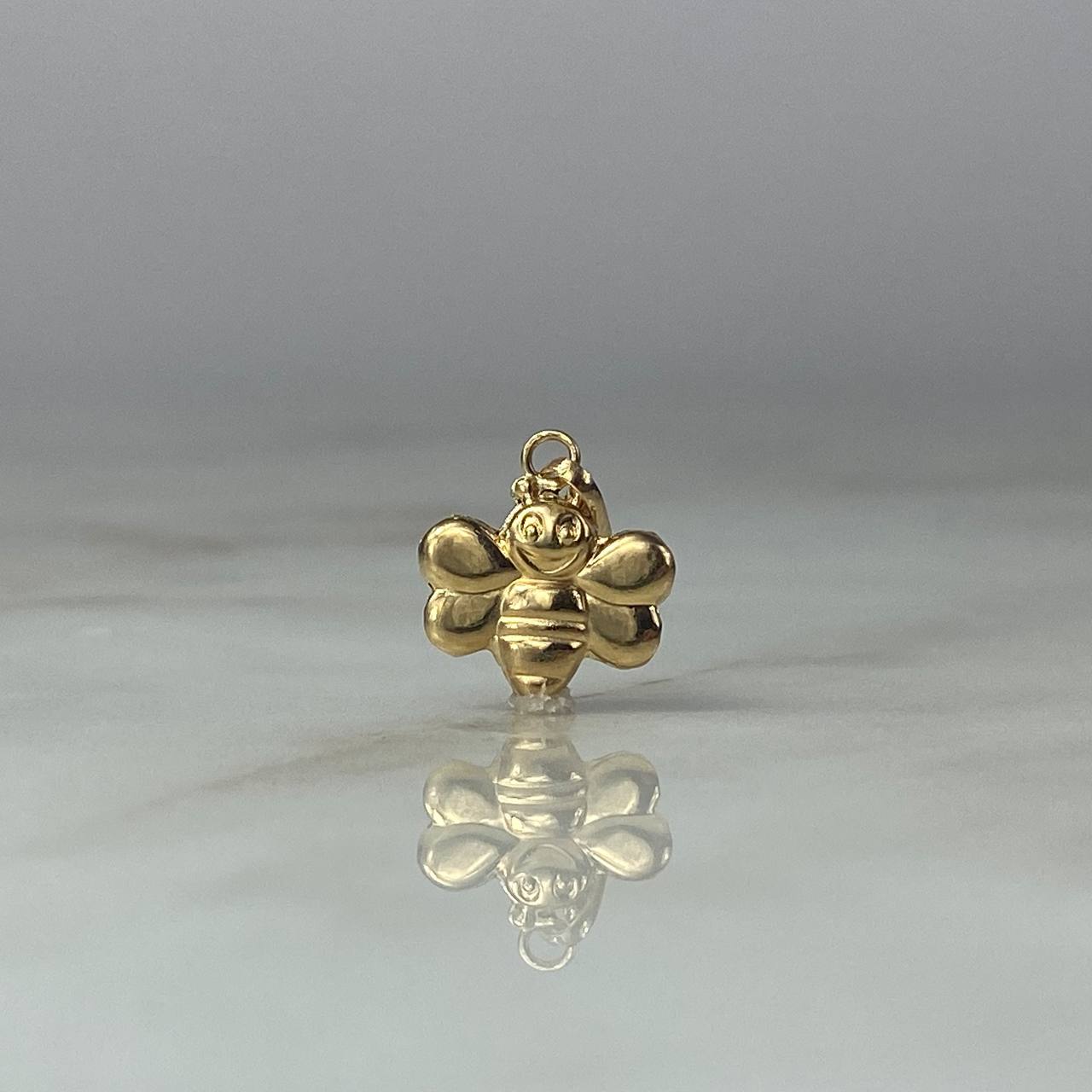 Dije Abeja 0.65gr / 1.7cm Troquelado Oro Amarillo