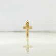 Dije Cruz Cristo 0.45gr / 2.3cm / Lineas Oro Amarillo