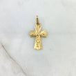 Dije Cruz Cristo 1.2gr / 2.6cm / Diamantada Oro Amarillo