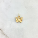 Dije Mariposa 1.15gr / 1.5cm / Circones Blancos Oro Amarillo