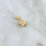 Dije Estrella 0.4gr / 1.7cm / Troquelado Oro Amarillo ©