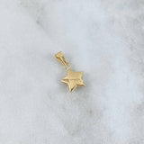 Dije Estrella 0.4gr / 1.7cm / Troquelada Oro Amarillo