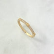 Anillo Tornillos De Orion 1.8gr / T5 1/2 / Circones Blancos Oro Amarillo