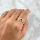 Anillo Sello Cristo 1.55gr / T6 3/4 / Oro Amarillo