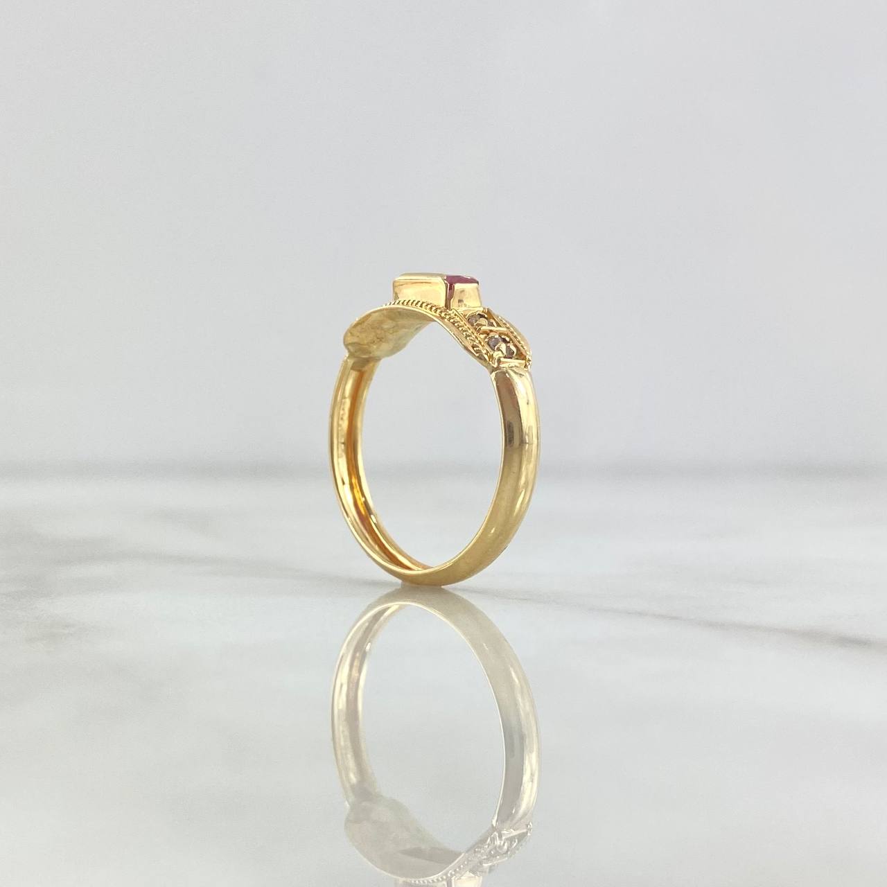 Anillo Sello Cristo 1.55gr / T6 3/4 / Oro Amarillo