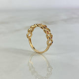 Anillo Cubano 2.6gr / T7 1/4 / Circones Colores Oro Amarillo