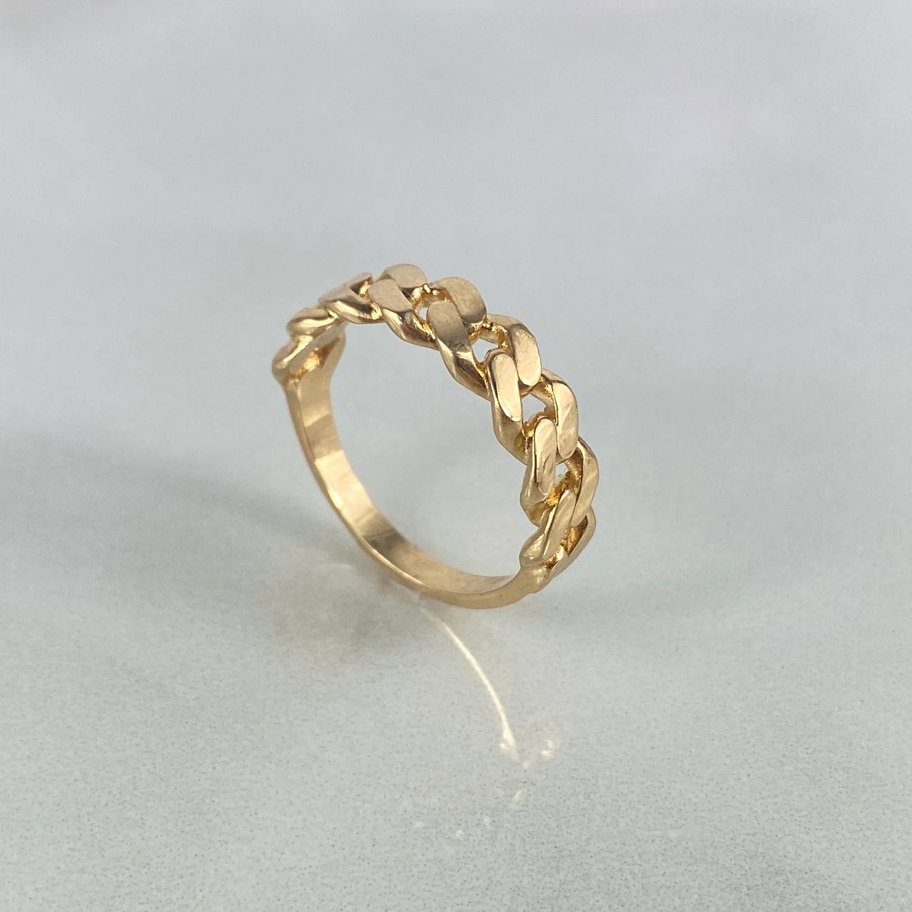 Anillo Cubano 3.3gr / T7  / Oro Amarillo