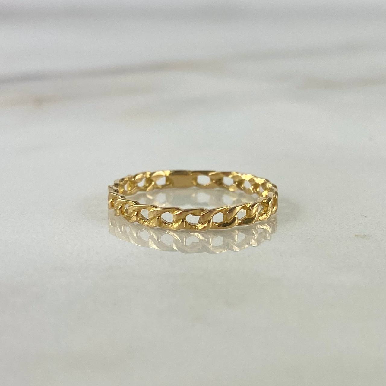 Anillo Cubano Tibetano 1.15gr / T5 3/4 / Oro Amarillo