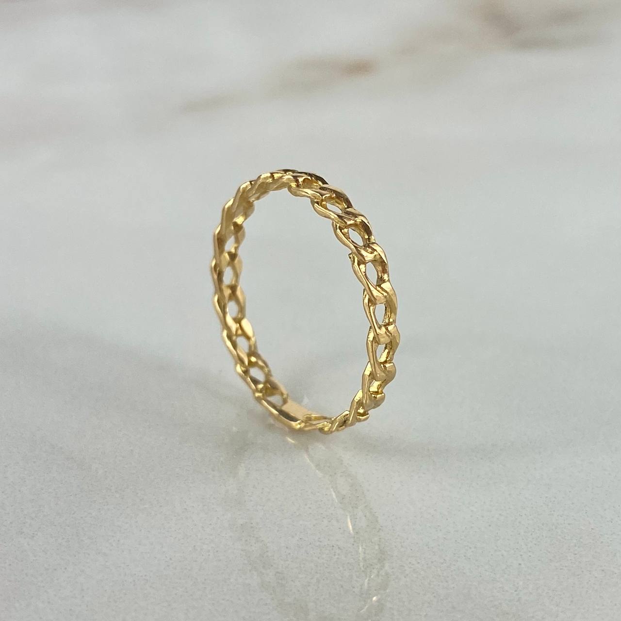 Anillo Cubano 1.05gr / T5 3/4 / Oro Amarillo