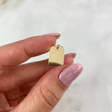 Dije Placa Nube Rectangular 1.05gr / 2cm / 1.5mm*1.1mm Oro Amarillo