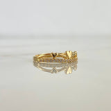 Anillo Linea De Corazones 1.55gr / T6 / Oro Amarillo