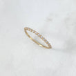 Anillo Circulos Churumbela 1.1gr / T6 1/4 / Circones Blancos Oro Amarillo