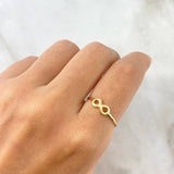 Anillo Infinito 1.3gr / T7 3/4 / Oro Amarillo