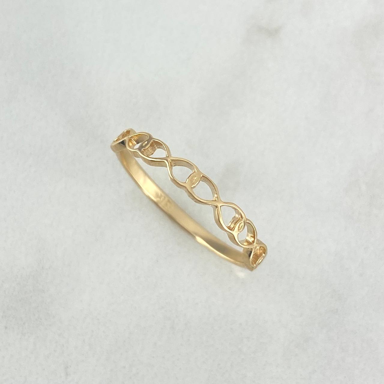 Anillo Infinitos 1gr / T6 1/4 / Oro Amarillo