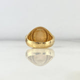 Anillo Sagrado Corazon Cruz 9.25gr / T9 1/4 / Circones Blancos Dos Oros Amarillo Blanco *