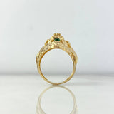 Anillo Leon 6.95gr / T10 / Circones Verdes Oro Amarillo *