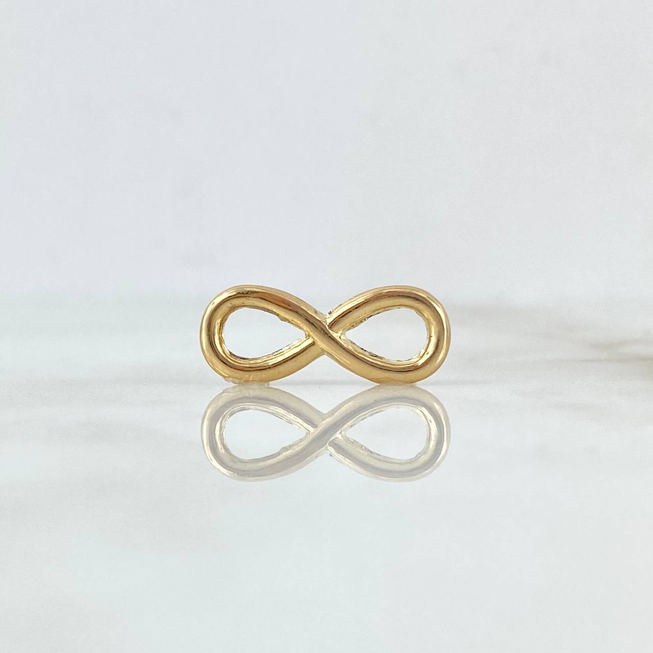 Herraje Infinito 0.75gr / 2cm / Silueta Troquelada Oro Amarillo