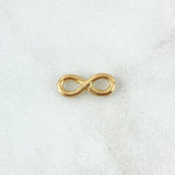 Herraje Infinito 0.5gr / 1.5cm / Silueta Troquelada Oro Amarillo