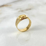 Anillo Correa Corona RX 3.8gr / T9 3/4 / Circones Blancos Oro Amarillo