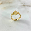 Anillo Cruz Cristo 3.55gr / T7 1/4 / Oro Amarillo