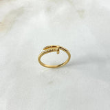 Anillo Clavo CT 2.4gr / T4 3/4 / Oro Amarillo