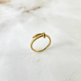 Anillo Clavo CT 2.4gr / T4 3/4 / Oro Amarillo