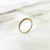 Anillo Churumbela 1.25gr / T7 / Circones Colores Oro Amarillo