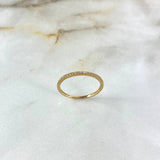 Anillo Churumbela 1.3gr / T7 1/2 / Circones Blancos Oro Amarillo