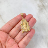 Dije Virgen Guadalupe 6.95gr / 4.2cm / Circones Blancos Oro Amarillo