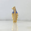 Dije Virgen Milagrosa 8.55gr / 5.2cm / Circones Blancos-Azules Dos Oros Amarillo Blanco