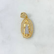 Dije Virgen Guadalupe 5.75gr / 3.5cm / Circones Blancos Oro Amarillo