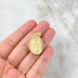 Dije Virgen Milagrosa 2.15gr / 3.5cm / Troquelado Oro Amarillo