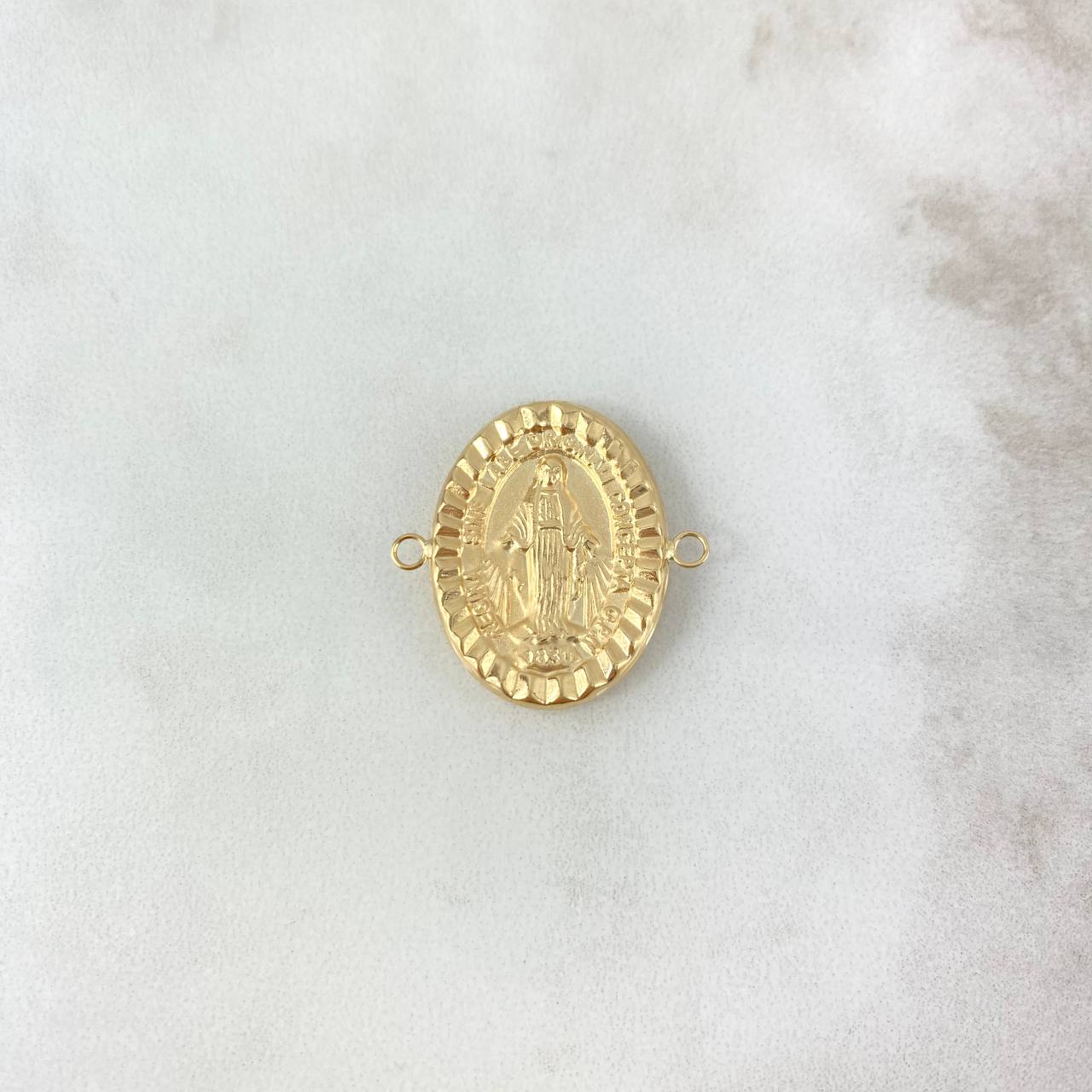 Herraje Virgen Milagrosa 2gr / 2.5cm / Troquelado Oro Amarillo