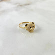 Anillo Oso 2.4gr / T6 3/4 / Circones Blancos Negros Oro Amarillo