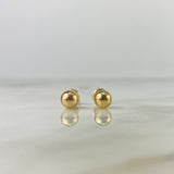 Topos Bola 6mm 0.65gr Lisa Oro Amarillo