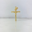 Dije Cristo Cruz 1.75gr / 4.3cm / Baston Atornillado Oro Amarillo 18K ©