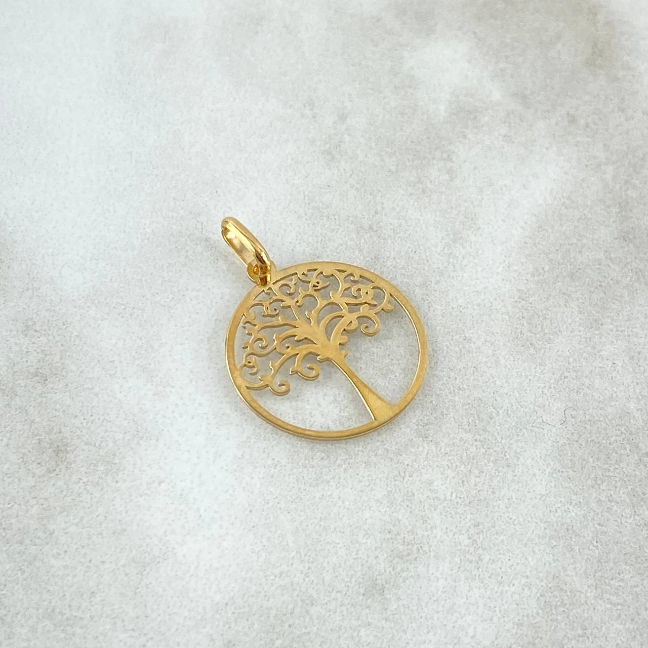 Dije Arbol De La Vida 0.6gr / 2cm / Oro Amarillo +4