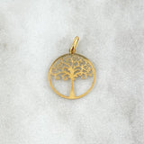 Dije Arbol De La Vida 0.6gr / 2cm / Oro Amarillo +4